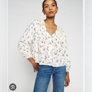 Reformation livvy top XS nwt